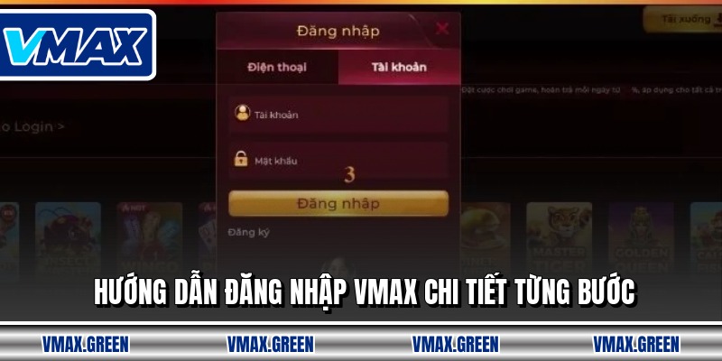 Hướng dẫn đăng nhập VMAX chi tiết từng bước